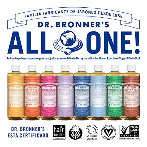 Dr. Bronner's Organic Cherry Blossom Body Soap - No Animal Testing, Certified Organic - 16oz