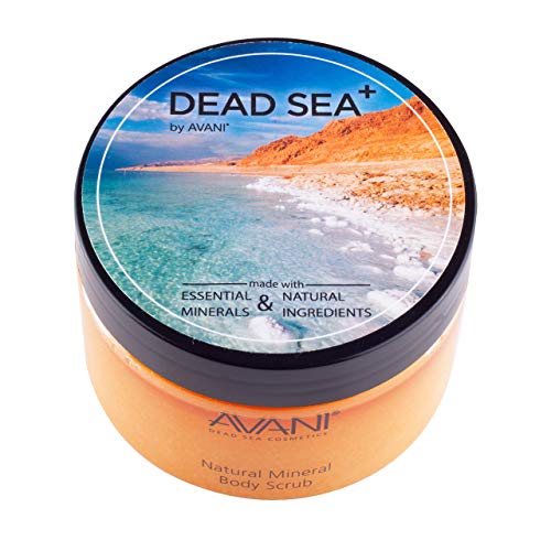 Avani Natural Mineral Body Scrub - Exfoliating Dead Sea Salt & Nourishing Oils - 10oz