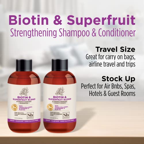 Soapbox Biotin Conditioner - Promotes Volume & Growth, Vegan Collagen - 24-Pack, 3.3 oz Each