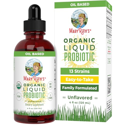 MaryRuth's Liquid Probiotic - Digestive & Gut Health, Vegan, Non-GMO - 40 Servings, 4 oz