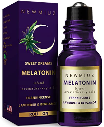 Melatonin Deep Sleep Essential Oil Roll-On - Calming Lavender & Frankincense Blend - 10ml