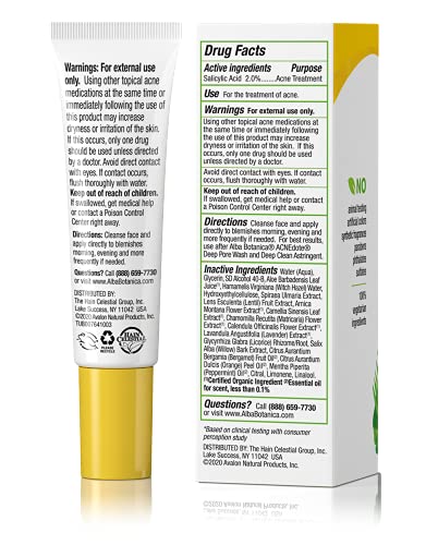 Alba Botanica Blemish & Acne Treatment - Maximum Strength, Plant-Based, 0.5 oz