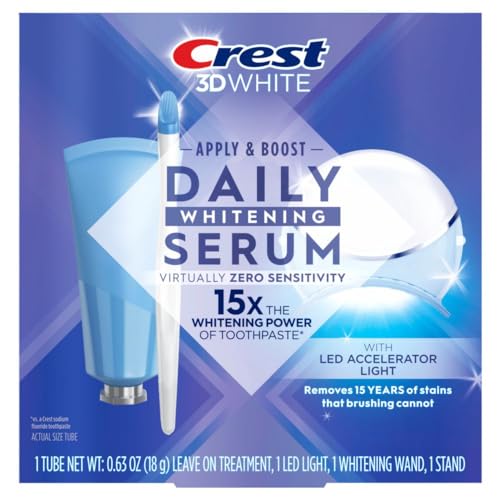 Crest Whitening Emulsions Teeth Whitening Gel Kit - Hydrating, LED Light, Enamel Safe - 0.63oz