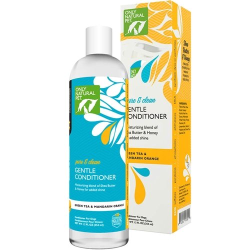 Only Natural Pet Dog Conditioner - Moisturizing Shea Butter & Honey, Green Tea Scent - 12 Fl Oz