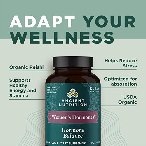 Ancient Nutrition Women's Hormone Supplement - Reduces Stress, Boosts Energy, 60 Capsules