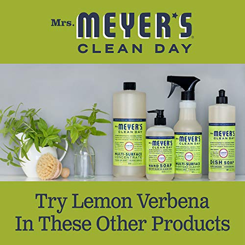 MRS. MEYER'S CLEAN DAY Hand Soap Refill - Moisturizing Essential Oils, Lemon Verbena - 33 Fl. Oz