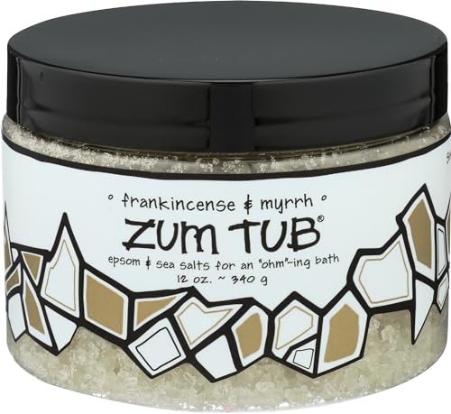 Indigo Wild Zum Tub Essential Oil Epsom Salt Blend - Moisturizing Frankincense & Myrrh - 12oz