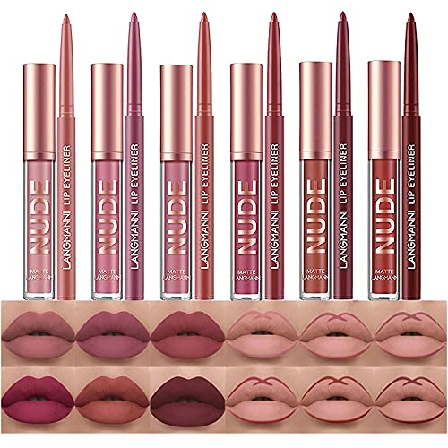 BestLand Lip Care Gift Set - Long-Lasting, Cruelty-Free Matte Color, Lightweight Formula - 12pcs