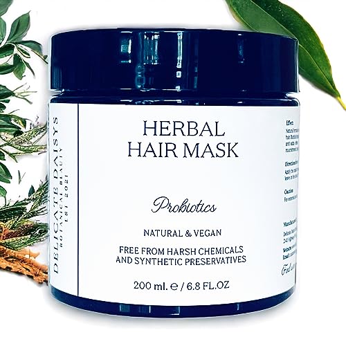 Delicate Daisys Hair Mask - pH Balancing, Probiotics for Nourishment & Growth - 6.8 fl oz