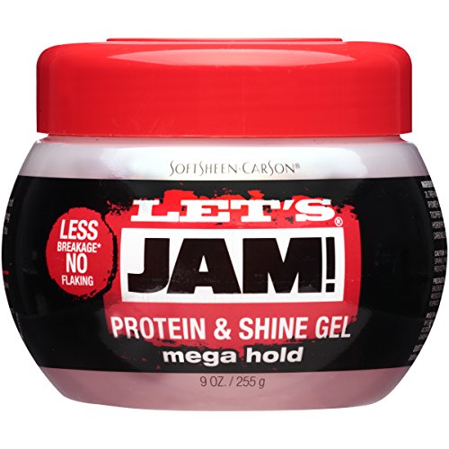 SoftSheen-Carson Let's Jam! Mega Hold Hair Gel - Flake-Free, Conditioning, with Protein - 9 oz