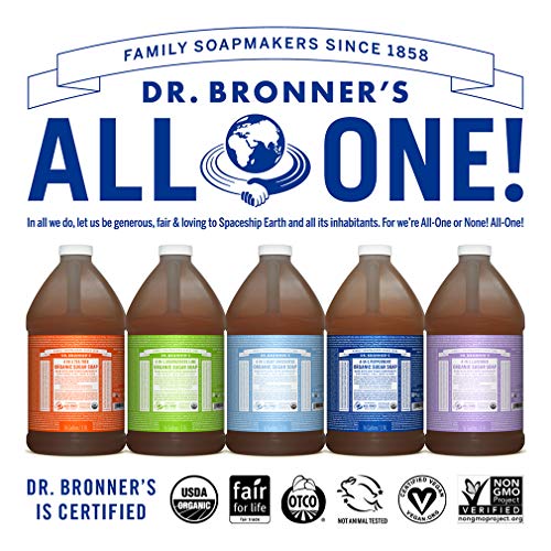 Dr. Bronner's Organic Body Soap - Nourishes & Hydrates with Fair Trade Ingredients - 64oz