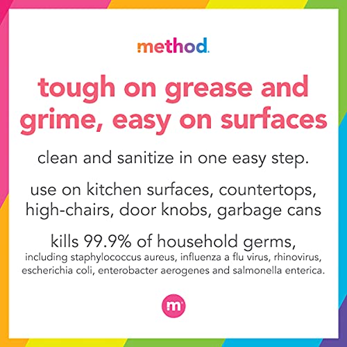 Method Antibacterial All-Purpose Cleaner - Kills 99.9% Germs, Bamboo Scent - 4 Pack, 28 oz Bottles