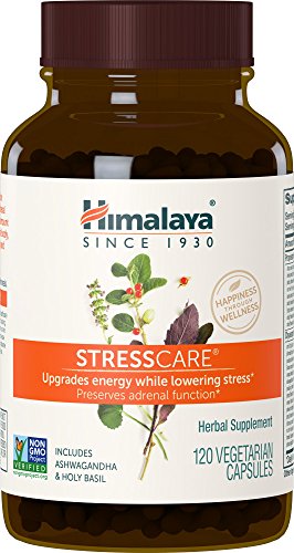 Himalaya StressCare Ashwagandha Supplement - Supports Stress Relief & Energy, Non-GMO - 120 Capsules