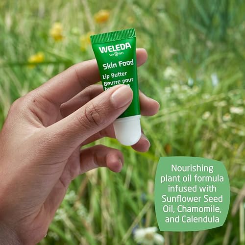 Weleda Skin Food Lip Balm - Intensive Moisturization with Sunflower, Chamomile & Calendula - 0.27oz