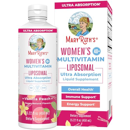 MaryRuth Organics Multivitamin for Women 40+ - Immune & Energy Support, Vegan, 15.22 Fl Oz