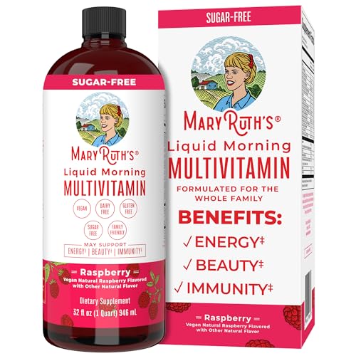 MaryRuth's Multivitamin - Vegan, Non-GMO, Energy & Beauty Booster for All Ages - 32 Fl Oz