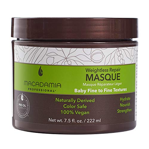 Macadamia Professional Hair Mask - Strengthens Thin Hair, Paraben-Free, Vegan - 7.5 Fl. Oz.