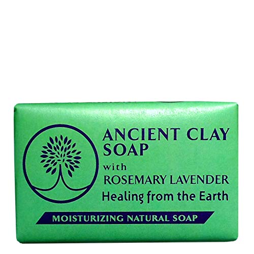 Ancient Clay Soap - Nourishing Lavender & Rosemary Essential Oils, 100% Natural - 4oz