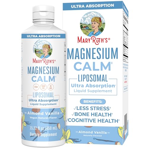 MaryRuth Organics Magnesium Supplement - Muscle & Mood Support, Vegan & Non-GMO - 15.22 Fl Oz