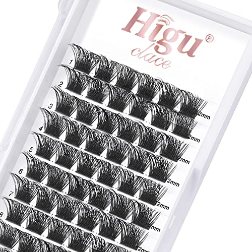 Volume R-05 D Curl 14mm False Eyelash Clusters - Reusable, DIY for Professional Self-Application