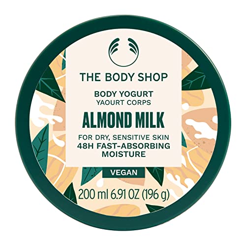 The Body Shop Almond Milk Body Yogurt – Instant Hydration, Vegan, for Sensitive Skin – 6.91 oz