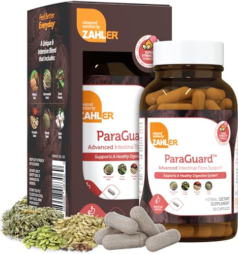 Zahler ParaGuard Probiotic Capsules - Gut Health Support with Herbal Blend - 30 Count