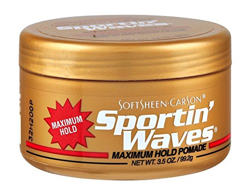 Soft Sheen Sportin Waves Maximum Hold Pomade - Natural Sheen & Moisture, 3.5oz (3 Pack)