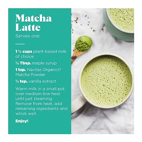 Navitas Organics Matcha Green Tea Powder - Promotes Relaxation & Reduces Inflammation - 3oz