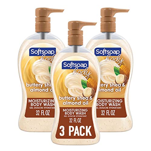 Softsoap Body Wash - Moisturizing with Shea & Almond Oil, pH Balanced, Biodegradable - 32oz