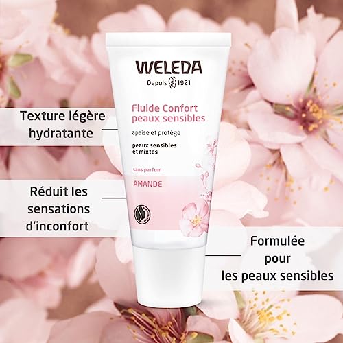 Weleda Almond Facial Lotion - Calms & Moisturizes Sensitive Skin, Restores Moisture - 1oz