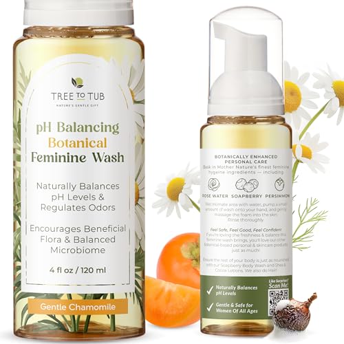 Tree to Tub Feminine Wash - Hydrating Odor Control, Gentle Cleansing, pH Balanced - 8oz