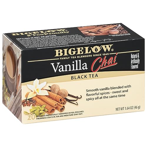 Bigelow Tea Vanilla Chai Black Tea - Smooth Flavor, Gluten-Free, Kosher Certified - 120 Bags