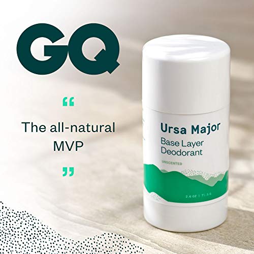 Ursa Major Deodorant - Long-Lasting Odor Control, Unscented, Aluminum-Free - 2.6oz