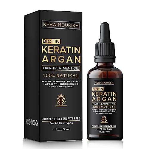 KERA-NOURISH Hair Growth Oil - Strengthens, Hydrates, Promotes Growth, 1.01 Fl Oz