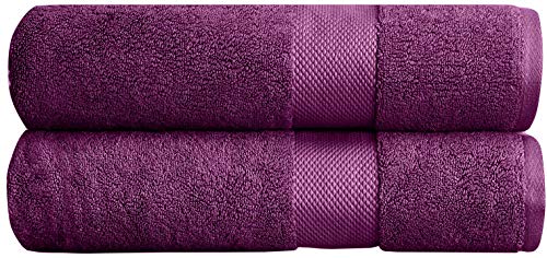 Bumble Thick Luxury Bath Towels - Ultra Soft, Highly Absorbent 100% Cotton, 2 Pack - 30x60in