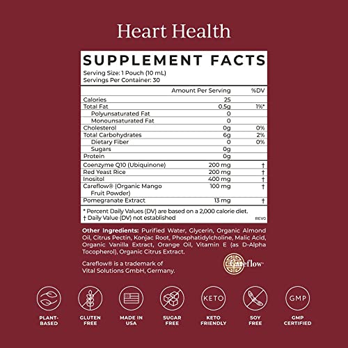 CYMBIOTIKA Heart Health Supplement - Supports Circulation & Aging, Organic Orange Cream - 30 Pack