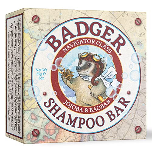 Badger Body Wash Bar - Natural Vegan Cleanser with Jojoba & Baobab, USDA Organic - 3 oz