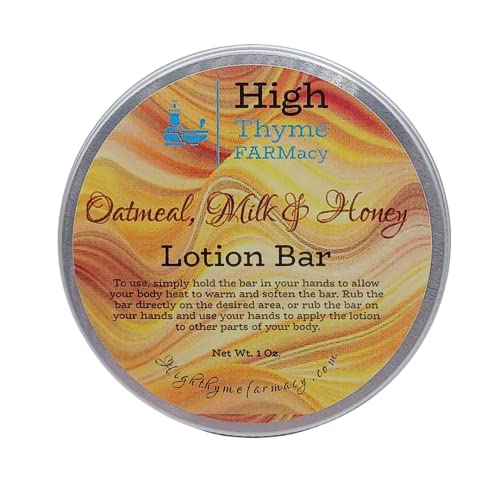 Nourish Body Lotion Bar - Moisturizing Oatmeal & Honey, Travel-Friendly, Zero Waste - 2oz