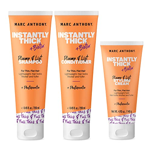 Marc Anthony Hair Care Set - Boost Volume & Shine, Biotin & Aloe Formula - 3 Pack, 22oz