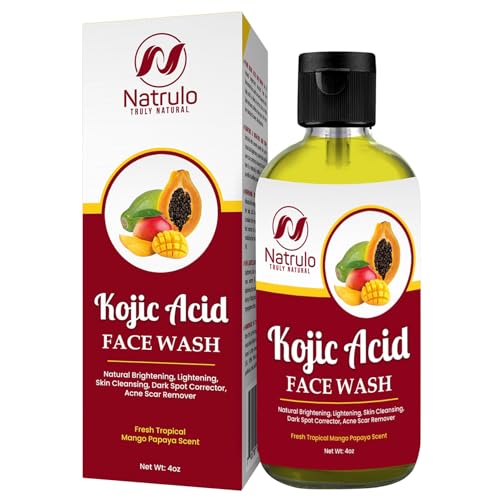 Kojic Acid Face & Body Wash - Brightens Skin, Reduces Scars, Handmade in USA - 8oz