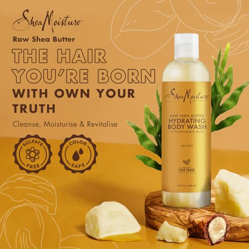 SheaMoisture Body Wash - Hydrates & Softens Skin with Raw Shea Butter, 13 fl oz