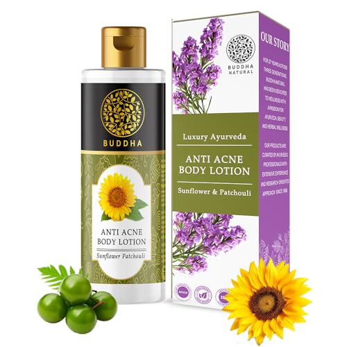 Buddha Natural Anti Acne Body Lotion - Reduces Breakouts, 100% Natural Ingredients - 150ml