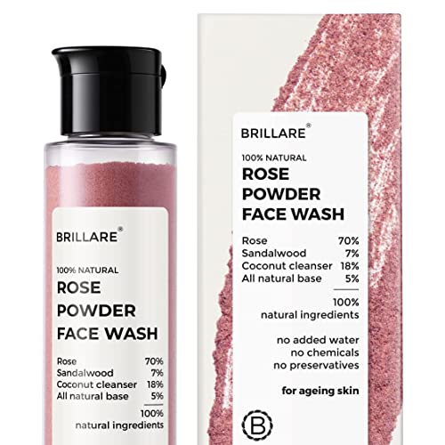 Sheltr Rose Face Wash - Hydrating Anti-Aging Cleanser, 100% Natural, 30g