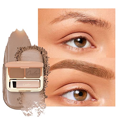 Oulac Eyebrow Grooming Kit - Long-Lasting Waterproof Formula, Vegan & Cruelty-Free - 3.2g