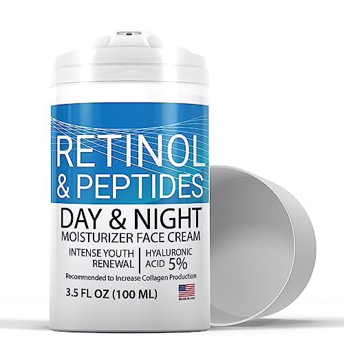 SNG Retinol Face Moisturizer - Reduces Fine Lines, Hydrating with Hyaluronic Acid - 3.5oz