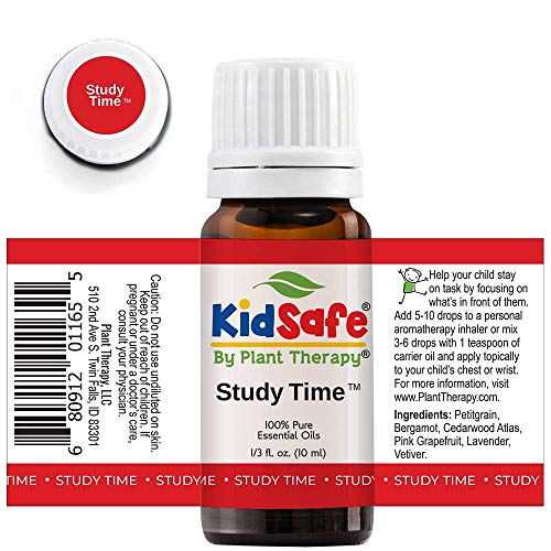 Plant Therapy KidSafe Study Time Essential Oil - Focus & Calm for Kids, 100% Pure - 10 mL