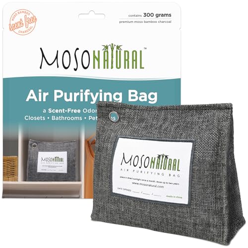 Moso Natural Air Purifying Bag - Odor Eliminator for Home & Pets, Unscented - 300g