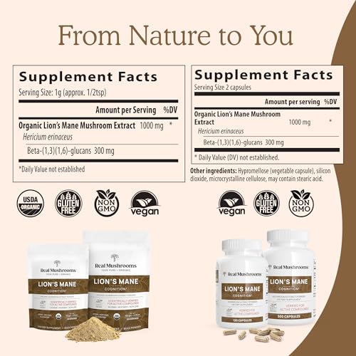 Real Mushrooms Peak Performance Bundle - Vitality & Immunity Boost, Organic Powders - 3-Pack