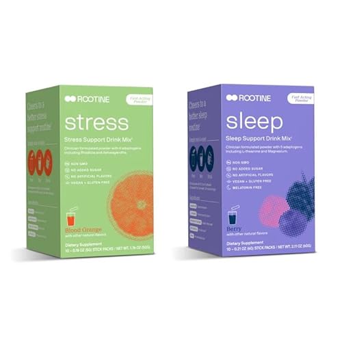 Rootine Stress and Sleep Bundle - Supports Relaxation & Restful Sleep, 10pk