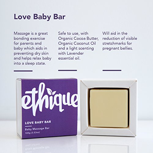 Ethique Love Baby Bar Lotion - Prevents Dry Skin, Vegan, Plastic-Free - 3.53 oz